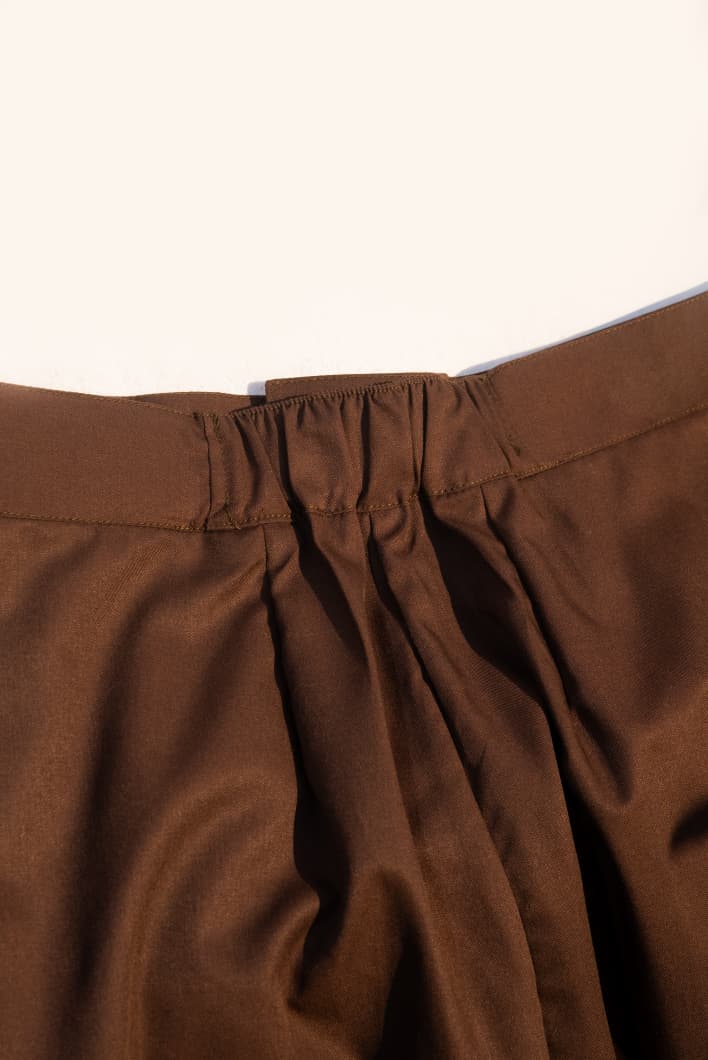 Dark brown tailored pants